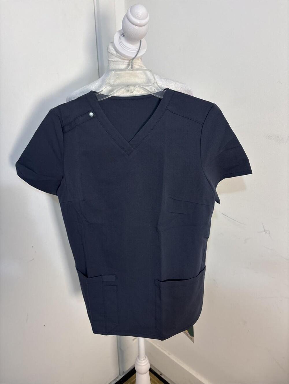 Halara Women's Blue Short‎ Sleeve Scrub Top Size Small New With Tags